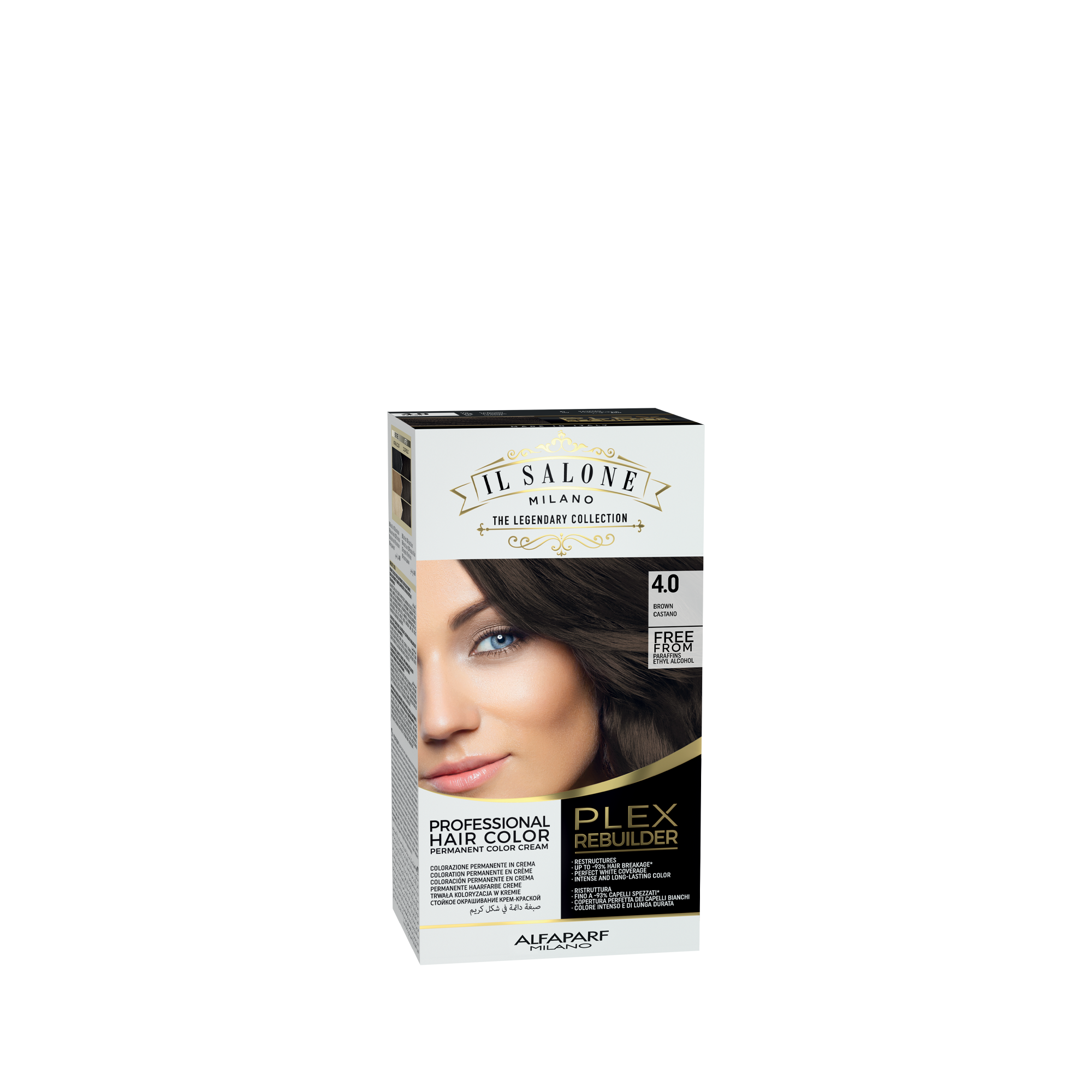 【えり】salonique REPAIR TREATMENT 4本 4.0 - Brown - Permanent hair colour free from parabens, paraffins