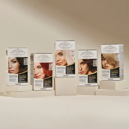 Alfaparf Milano Il Salone Plex Rebuilder Color Kit 6.3 Dunkelblond Gold – Permanente Haarfarbe